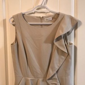 Calvin Klein beige dress size 8